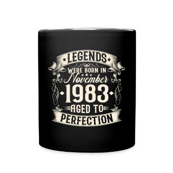 Novembre né en 1983 Legends Birthday - Mug uni - noir - Devant