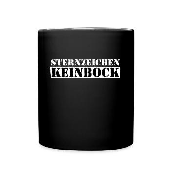 sternzeichen keinbock - Tasse einfarbig - Schwarz - Vorne