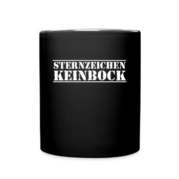 sternzeichen keinbock - Tasse einfarbig - Schwarz - Vorne