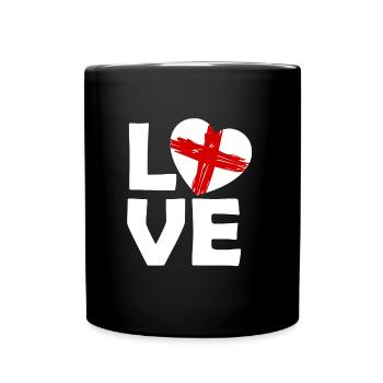 Amour anglais - Mug uni - noir - Devant