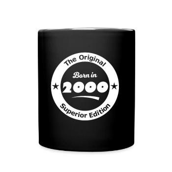 Born in 2000 - Full Colour Mug - black - Front