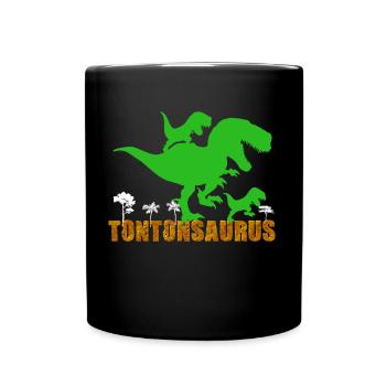 Tonton Le Meilleur Des Dinosaure Tontonsaurus - Mug uni - noir - Devant