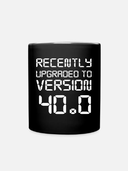 40th birthday - Full Colour Mug - black