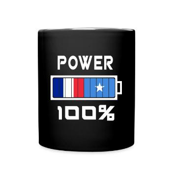 Somalia and France Power 100% - Full Colour Mug - black - Front