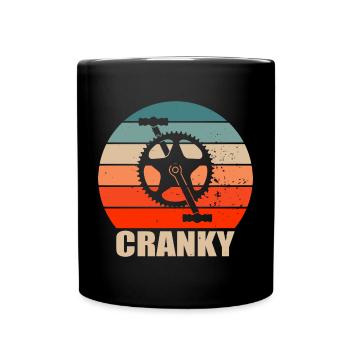 Mountain Bike Mtb Downhill Bike Cyclist Biker - Full Colour Mug - black - Front