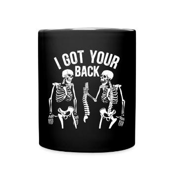 Skull Horror Halloween Gift - Full Colour Mug - black - Front