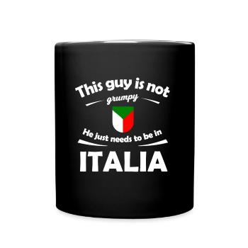 The Italy Fans - Full Colour Mug - black - Front