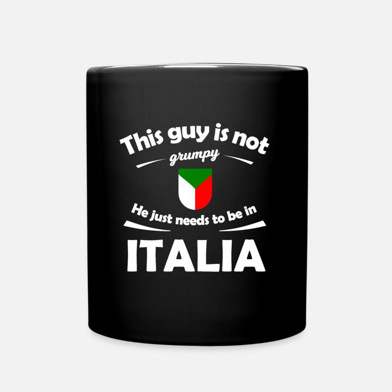 Les supporters italiens - Mug uni - noir