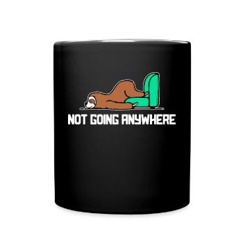 Paresseux Déclaration Animal Fatigué Sommeil Jungle - Mug uni - noir - Devant