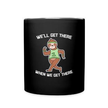 Cool Sloth Animal Statement Mammal Zoo Slow - Mug uni - noir - Devant