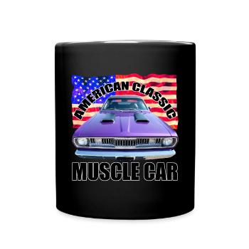 American Classic Muscle Car R6Z - Full Colour Mug - black - Front