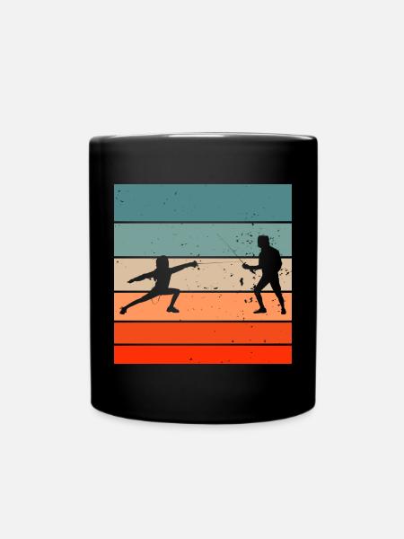 Fechten Geschenkidee für Fechter - Tasse einfarbig - Schwarz