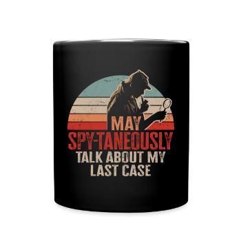 Spy Private Detective Investigator Detective Gift - Full Colour Mug - black - Front