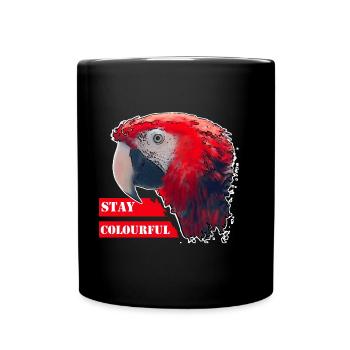 Parrot - Tasse einfarbig - Schwarz - Vorne