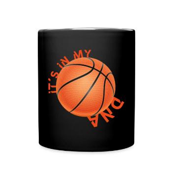 Funny basketball phrase - Full Colour Mug - black - Front