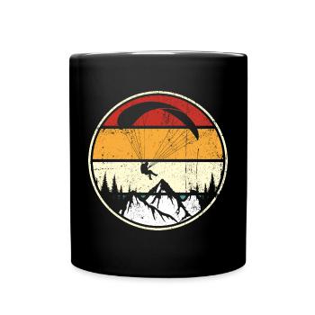 Sunset Peaks Eagle Circle - Full Colour Mug - black - Front