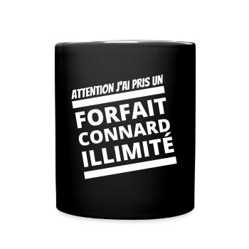 téléphone, forfait téléphone, téléphone portable - Mug uni - noir - Devant