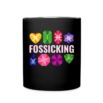 Geologie des Gesteinssammelns Steinhund Fossicking - Tasse einfarbig - Schwarz - Vorne