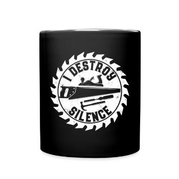 Tischler | Handwerk Handwerker Holz Geschenkideen - Tasse einfarbig - Schwarz - Vorne