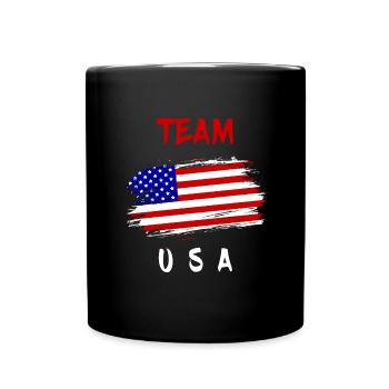 US Team - Full Colour Mug - black - Front