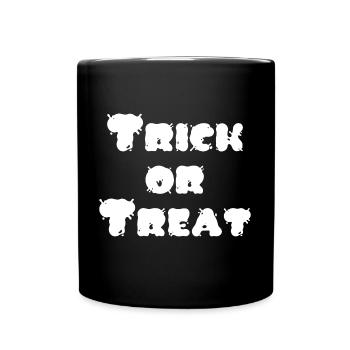 Sprüche, Gruselige Prints, Halloween Outfit - Tasse einfarbig - Schwarz - Vorne