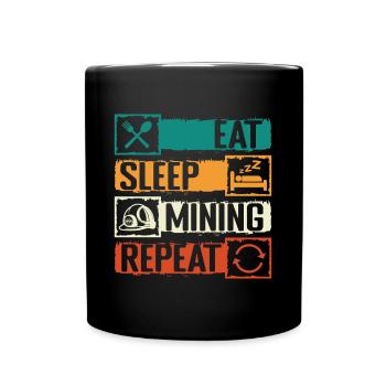 Miner Underground Miners Shaft - Full Colour Mug - black - Front