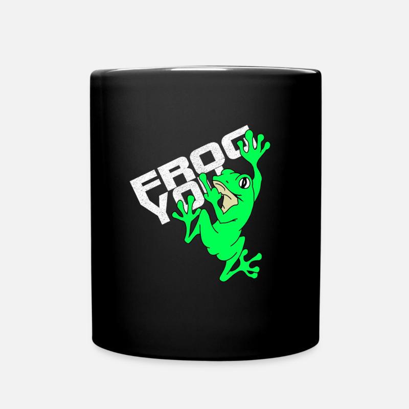 Frog You - Grenouille effrontée - Mug uni - noir
