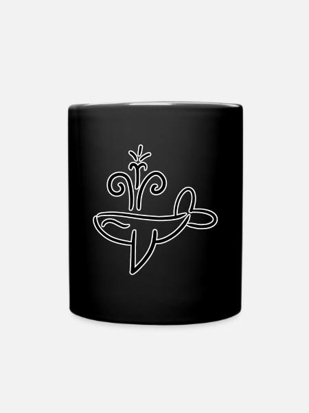 Wal! Von Pousse2Bamboo ! - Tasse einfarbig - Schwarz