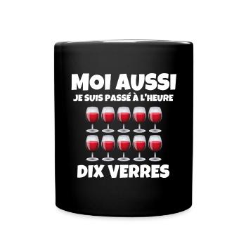 heure d'hiver - Mug uni - noir - Devant