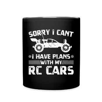 RC Auto Hobby Ferngesteuertes Auto - Tasse einfarbig - Schwarz - Vorne