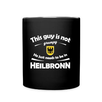 Die Heilbronner - Tasse einfarbig - Schwarz - Vorne