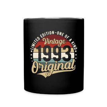 1993 Naissance vintage Anniversaire Rétro - Mug uni - noir - Devant