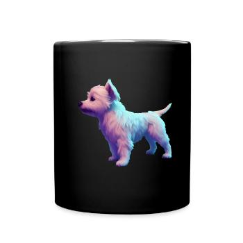Westie Dog - Westie - Full Colour Mug - black - Front