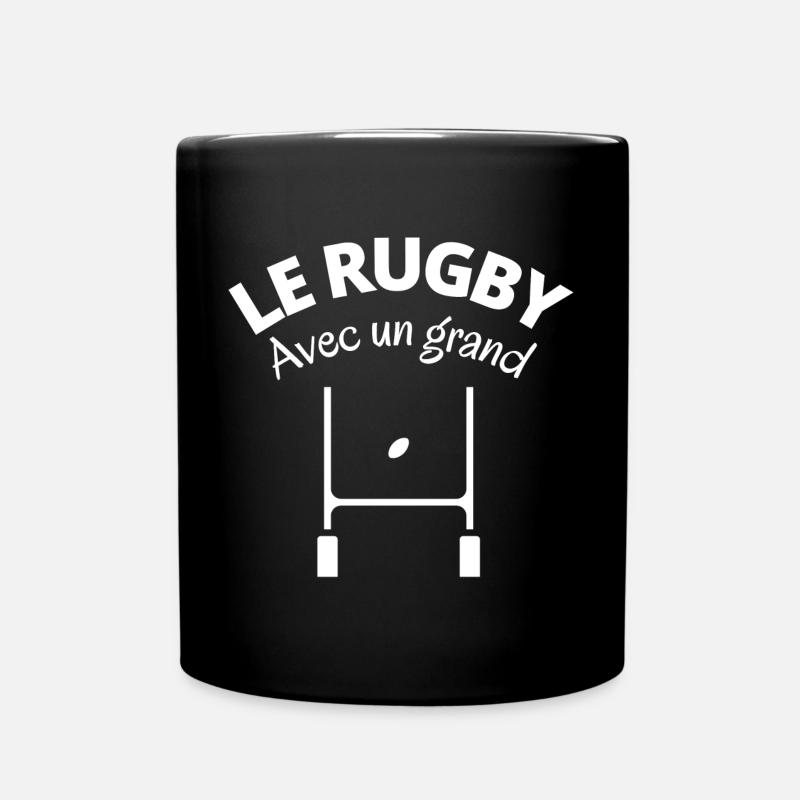 rugby, rugby sport, rugby humour - Mug uni - noir