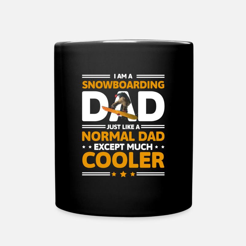 Snowboarder sports extrêmes Piste de vacances au ski - Mug uni - noir