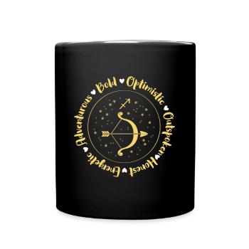 Sternzeichen Aberglaube Geburtsmonat - Tasse einfarbig - Schwarz - Vorne