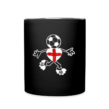 Das englische Team - Tasse einfarbig - Schwarz - Vorne