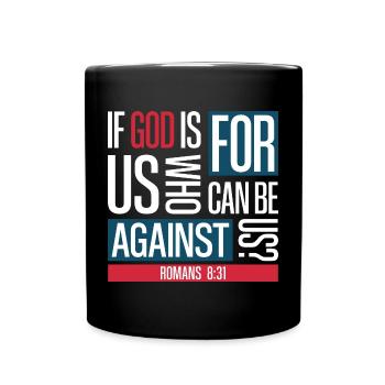 God for us (dark) - Full Colour Mug - black - Front