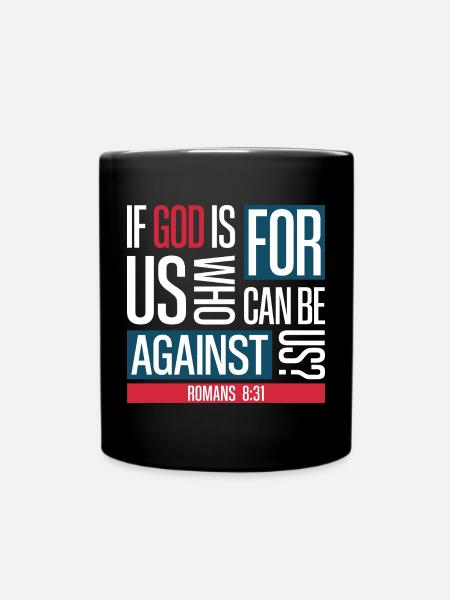 Dieu pour nous (sombre) - Mug uni - noir