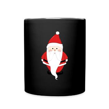Père Noël Joyeux Noël Coeur T-Shirt d’amour - Mug uni - noir - Devant