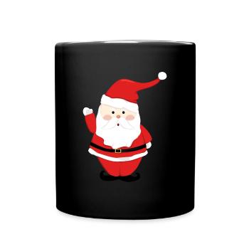 Père Noël Joyeux Noël Coeur T-Shirt d’amour - Mug uni - noir - Devant