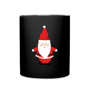 Père Noël Joyeux Noël Coeur T-Shirt d’amour - Mug uni - noir - Devant