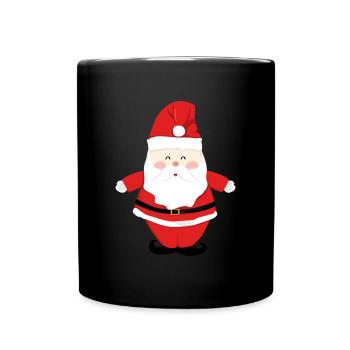 Père Noël Joyeux Noël Coeur T-Shirt d’amour - Mug uni - noir - Devant