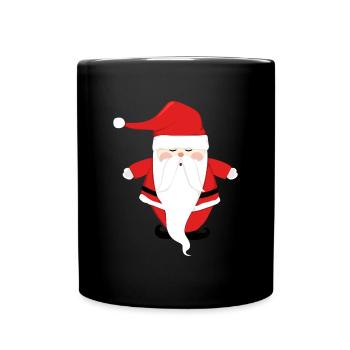 Père Noël Joyeux Noël Coeur T-Shirt d’amour - Mug uni - noir - Devant