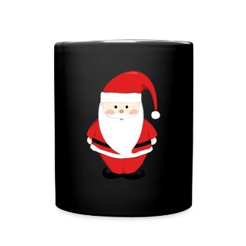 Père Noël Joyeux Noël Coeur T-Shirt d’amour - Mug uni - noir - Devant