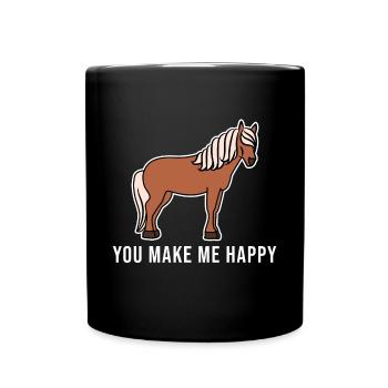 Icelandic Horses Statement Horse Love Cool Horses - Full Colour Mug - black - Front