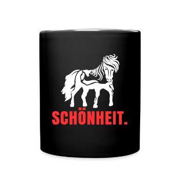 Cool Islandpferde Statement Spruch Isländer Pferde - Tasse einfarbig - Schwarz - Vorne