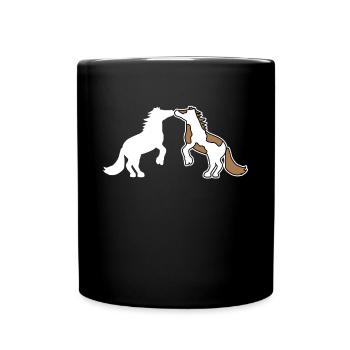 Cool Horses Horse Love Icelandic Horses Gallop - Full Colour Mug - black - Front