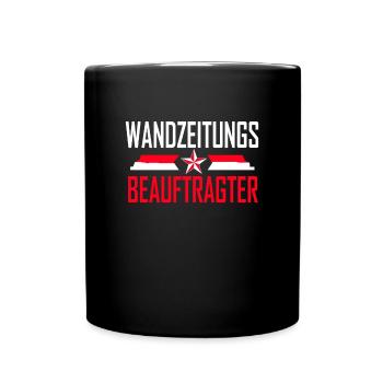 wandzeitungsbeauftragter - Tasse einfarbig - Schwarz - Vorne