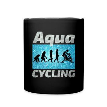 Aqua Cycling Schwimmbad Fitness Evolution - Tasse einfarbig - Schwarz - Vorne